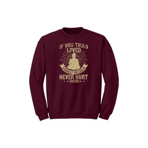 เสื้อกันหนาวผ้าฝ้ายผสมลายพระพุทธรูปมี12สีให้เลือกสไตล์ลำลอง260-280 GSM ปรับแต่งได้ตำแหน่ง ODM - Product Image 4