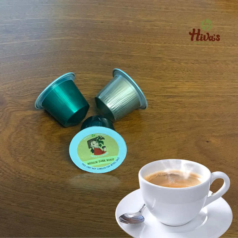 OEM doğrudan fabrikada nespfactory compatiple kapsül kahve 6g kökenli vietnamca Arabica yüksek kalite koyu kızartma toptan fiyat