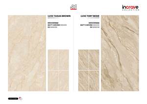 Carreaux sans fin en porcelaine mate de qualité supérieure 600x1200 | Carreaux de sol et de mur sculptés grand format 24x48 | Collection de qualité export - Product Image 2