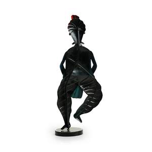 Rajasthani Dholwala Artist' Hierro Pintado a mano Piezas de exhibición decorativas para la decoración del hogar Sala de estar Escaparate Mostrar piezas Artículos - Product Image 3