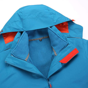 Chaqueta impermeable deportiva personalizada para correr con ribete reflectante para hombre, chaqueta cortavientos negra ligera de nailon arrugado con cremallera - Product Image 5