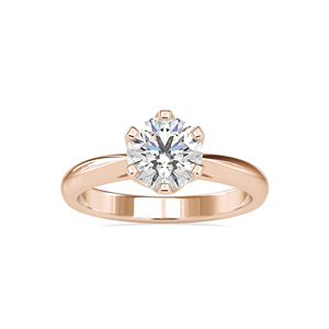 Bague de fiançailles et de mariage en platine avec diamant de laboratoire taillé de 1,20 carat, certifié IGI, sertissage à griffes, bijoux - Product Image 3