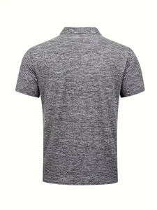 Polo d'été pour hommes, t-shirt à manches courtes, logo personnalisé, polos longs et lourds, polos pour hommes - Product Image 4