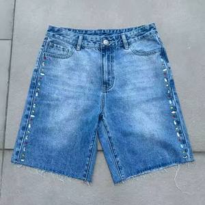 New Arrival Men <b>Denim</b> <b>Short</b> Highest quality Party wear Breathable Comfortable latest designs <b>Shorts</b> with customized Work For Men - Product Image 5