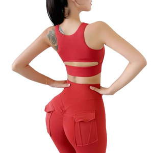 Sujetador deportivo de fitness para mujer de la mejor calidad para entrenamiento de gimnasia Sujetador deportivo transpirable barato para mujer a la venta en diferentes colores - Product Image 2