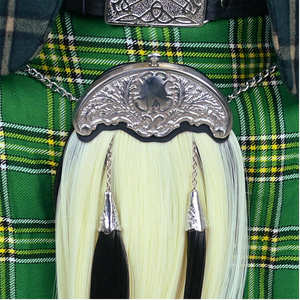 Tassel Horse Hair Sporran Custom Made Two Tassel Horse Hair Sporrans Hand Stitched Horse Hair Sporran - Product Image 5