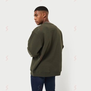 Sudadera con Cuello Redondo, Manga Larga, Lisa, 100% Algodón, Invierno, OEM Personalizado - Product Image 2