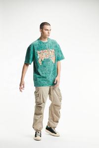 Camiseta de verano de algodón 100% de moda Original para hombre, camisetas de punto de gran tamaño de secado rápido, camisa de manga corta con hombros caídos - Product Image 2