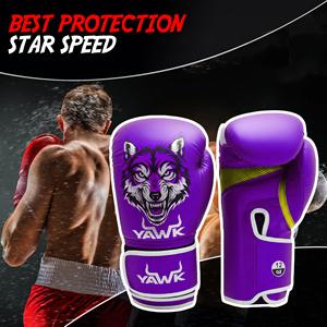 Gants de boxe en cuir argenté personnalisés professionnels neufs OEM avec évacuation de l'humidité et fermeture à scratch - Gants d'entraînement de combat - Product Image 2