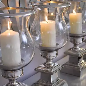 เชิงเทียนทรงกลมหรูหราเชิงเทียนโลหะแบบทันสมัยสำหรับตกแต่งบ้าน - Product Image 4