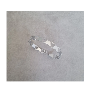 2024 June Buy Latest Light Weight Jewelry Famous La Tomatina wedding <b>bracelet</b> Bangle Laser Cut Golden Polished for Women - Product Image 3