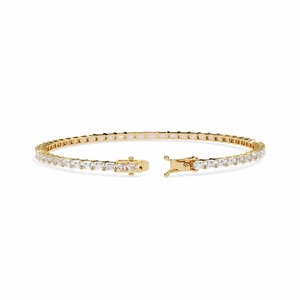 9K <b>Rose</b>/Yellow/White <b>Gold</b> Lab Grown Baguette Diamond Vintage Rhodium Plated IGI Certified Women's Tennis Bracelet OEM Jewelry - Product Image 4