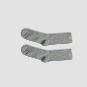 Chaussettes longues Cloud Hue (Sage mat) avec logo personnalisable, compression, antibactériennes, adaptées aux diabétiques, design sportif imprimé automne - Product Image 3