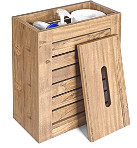 Organisateur de rangement en bois sous l'évier pour produits de nettoyage - Product Image 1