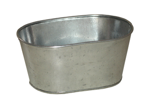 Pot de fleur en métal vintage, vente complète, maison de jardin, décoration, seaux métalliques, seau, jardinière galvanisée antique - Product Image 2