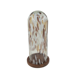 Soporte de pastel de madera de acacia con cúpula de vidrio Color nogal para cocina y mesa Soporte de pastel de propósito decorativo hecho a mano - Product Image 5