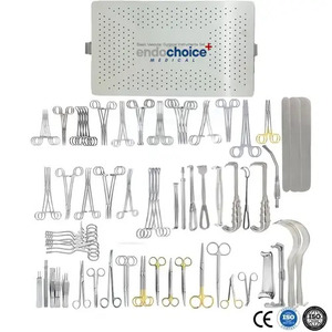 ชุดเครื่องมือผ่าตัดสแตนเลสเกรดทางหลอดเลือด 97 ชิ้น ได้รับการรับรองมาตรฐาน CE ISO ใช้ซ้ำได้ พร้อมคู่มือการใช้งาน แบบติดรหัสตามลำดับ - Product Image 2