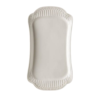 Elegante Bandeja Ovalada de Aluminio Pulido con Asa de Metal Estilo Cuerda Trenzada Única, Plato Decorativo para Servir Comida en Fiestas - Product Image 3