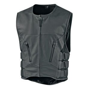 Nuevo diseño de solapa estilo de moda motocicleta cuero chaleco manga chaqueta mujeres hombres - Product Image 6