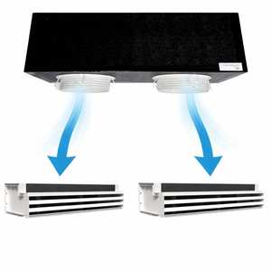 Kit Completo de Ducto de Espuma de Poliuretano de 300 mm con 2 Zonas y 3 Ranuras Ocultas para Sistemas HVAC - Product Image 1