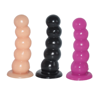 Plug <span class=keywords><strong>Anal</strong></span> de PVC con Forma de Bola y 5 Cuentas, Juguetes Sexuales, Tapón <span class=keywords><strong>Anal</strong></span> Realista, Cuentas Flexibles para Dildo, para Uso Sexual - Product Image 1