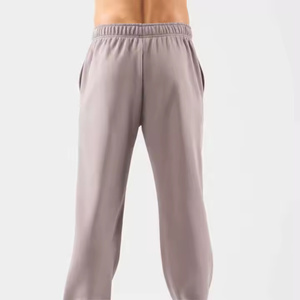 Pantalon de jogging confortable en polaire à taille moyenne avec logo personnalisé pour hommes et femmes Pantalon de survêtement vierge de style décontracté en vente complète sur mesure - Product Image 3