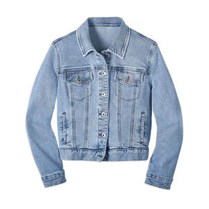 Veste en jean pour femmes sur mesure, tenue décontractée, anti-rides, veste en jean pour femmes avec logo personnalisé/couleur - Product Image 1