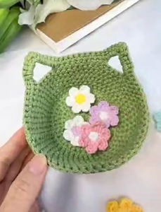 Two Piece Small Kids Storage <b>Baskets</b> Adorable Handmade Organizer for Toys Room Decor and Tabletop Display Wholesale From India - Product Image 2