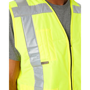 Nuevo Chaleco de trabajo de verano para hombres, lona duradera, logotipo personalizado, alta visibilidad, seguridad, función Reversible, ropa exterior - Product Image 5