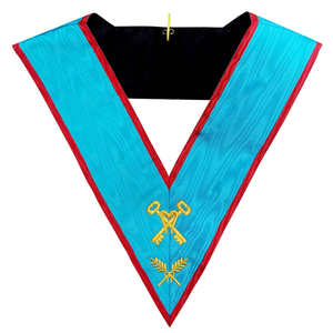 Collier maçonnique sur mesure, brodé à la main, vente en gros, uniforme cérémonial, collier de franc-maçonnerie - Product Image 3