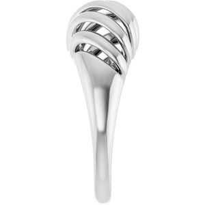 Stuller 14KW <b>Dome</b> <b>Ring</b> Gift for Special Occasions Model 5206:765559P - Product Image 4