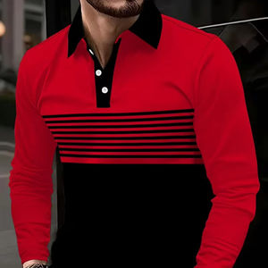 Camiseta de Manga Larga Personalizada de Moda Hip Hop para Hombre, Ropa Casual de Verano, Transpirable, con Patrón Sólido, Suministro ODM, Logotipo Personalizado - Product Image 1