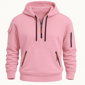 Your Own Custom Print <b>Design</b> Men's Hoodies 100% Organic Cotton Waterproof Eco-Friendly Pullover Winter Wear OEM <b>Service</b> - Product Image 1