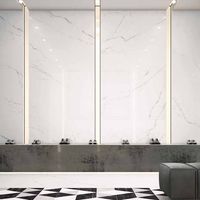 Carreaux de porcelaine effet marbre Gres italien de haute qualité, finition brillante pleine masse, épaisseur 6 mm, grandes dalles contemporaines pour villas