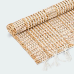 แผ่นรองจานลายหญ้าทะเลสีขาวทรงสี่เหลี่ยมผืนผ้าสินค้าที่เป็นมิตรต่อสิ่งแวดล้อมทำจากแผ่นรองจานของตกแต่งโต๊ะในเวียดนามขายส่ง - Product Image 2