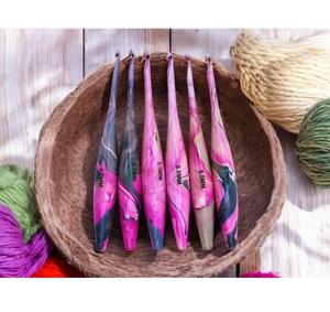 Handmade Resin <b>Crochet</b> <b>Hooks</b> Ocean Design | Simple Hand Knitting Tools Set 13CM Length 0.5-2.75MM Thickness Durable Convenient - Product Image 4