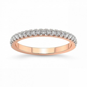 Everyday Half Eternity <b>Row</b> Lab Grown Diamond 0.25 Ct Tw 14K Solid Gold FG Color VS Clarity 21 Diamond Anniversary Jewelry - Product Image 1