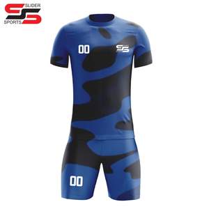 Uniformes de football personnalisés de haute qualité chemise équipe Unique mode maillot de football Kits Polyester imprimé séchage rapide ensemble de vêtements de football - Product Image 1