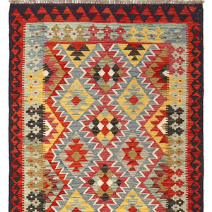 พรม Afghani kilim ทำมือขนสัตว์สานเรียบผู้ผลิตโดยตรง - Product Image 1