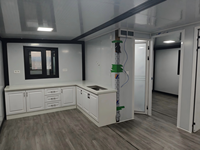 Fabriqué en Chine, maison conteneur pliable à double aile de 20 pieds, extensible, détachable et mobile, pour salle de conférence ou logement extérieur