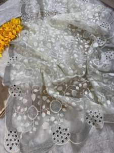 Blusa de Diseño Exclusivo en Organza, Estilo Indio, para Bodas, Fiestas y Eventos - Product Image 3