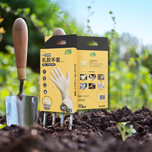 Gants jetables en latex multi-usages OEM, poudrés, ajustement confortable, différentes tailles, emballage de vente au détail, nettoyage, beauté, cuisine - Product Image 3