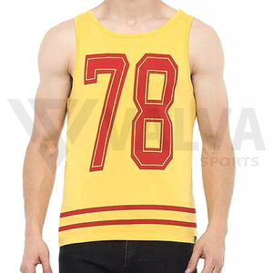 Últimas tendencias, camisetas sin mangas informales para hombres, logotipo personalizado, tela suave elástica transpirable, decoración estampada para gimnasio de verano - Product Image 5