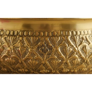 IndianArtVilla Brass Embossed Decorative Pot for Home & Restaurant Use-Tableware for Home Decor & Storage - Product Image 5