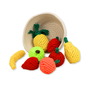Fruity Delights Jouets à mâcher artisanaux pour animaux de compagnie Jouets en corde faits à la main pour chiens et chats - Product Image 1