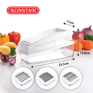 Multi Blade Vegetable Dicer Slicer With Storage Container Manual Food <b>Chopper</b> For Onion <b>Potato</b> Veggie Prep - Product Image 5