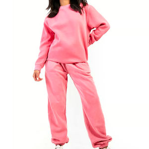 Conjuntos Deportivos para Mujer de Color Rosa, Traje de Color Sólido, Impermeable, Transpirable, para Otoño e Invierno, Ligero - Product Image 4