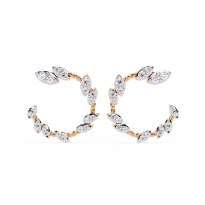 Pendientes de Diamantes en Oro de 18K, Diseño Elegante con Diamantes Cultivados en Laboratorio - Product Image 2