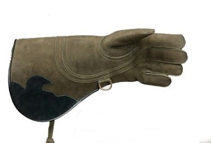 ถุงมือหนังวัวขายส่งสองชั้น,ถุงมือ Falconry หนังนิ่มสำหรับนกอินทรีล่าสัตว์ Falcon ระบายอากาศ - Product Image 5