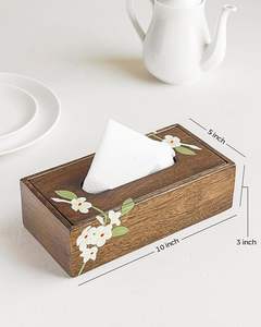 Nouvel arrivage de porte-mouchoirs décoratifs en bois pour table Mélange parfait de fonctionnalité et de style pour la décoration intérieure de la maison - Product Image 2
